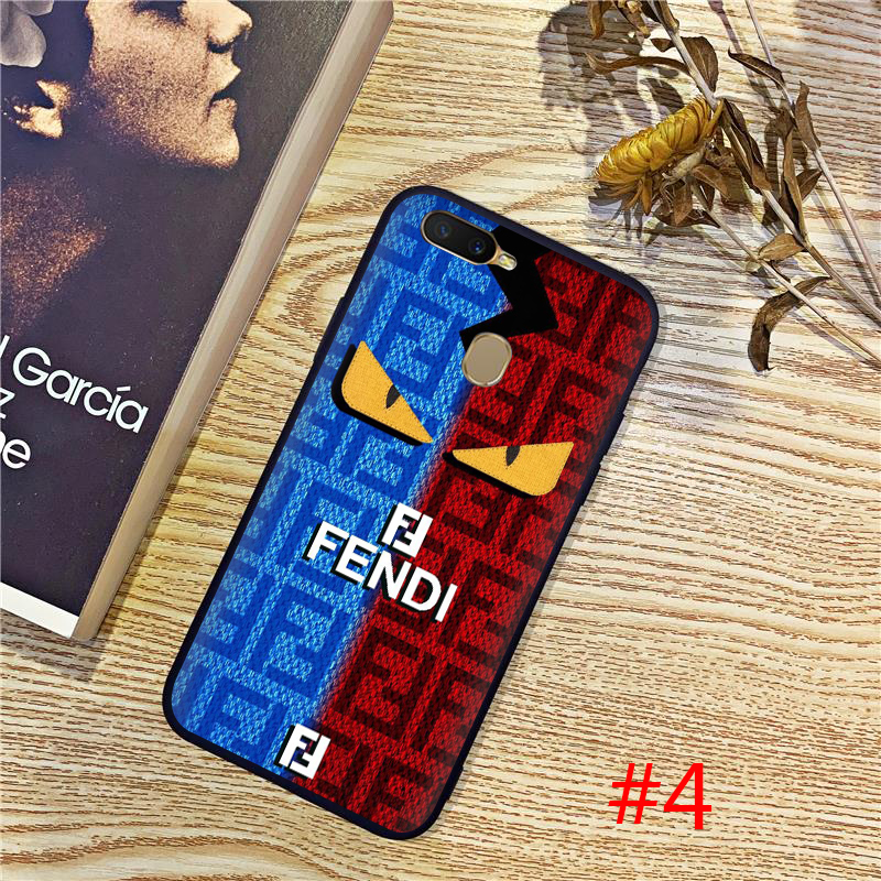 Fendi Ốp Điện Thoại Mềm Hình Mắt Quỷ Cho Oppo Reno 4 Pro A12E A12S A53 A32 2020 Realme 6i C11 C12 C15