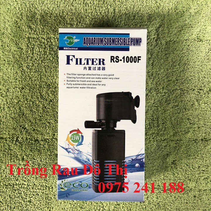 Lọc chìm trong bể cá RS-1000F, 15W, đẩy cao tối đa 50cm