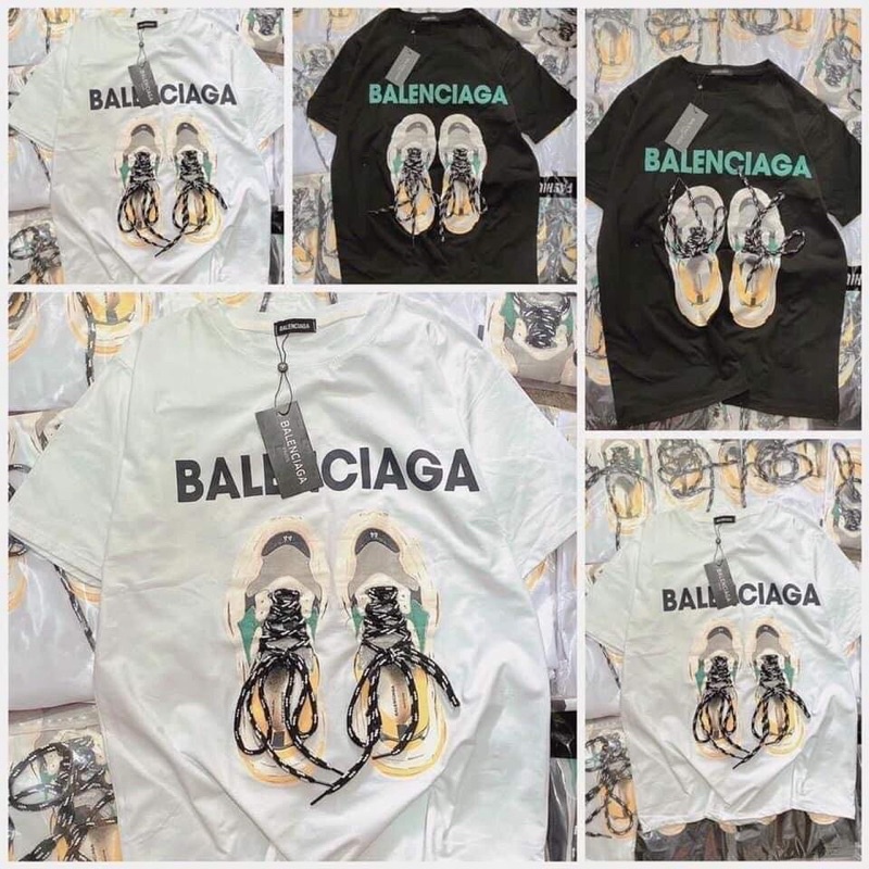 Áo thun Giày G.C🦋 chất cotton mềm mịn🦋form thụng tay lỡ🦋dáng unisex🦋freesize 55kg