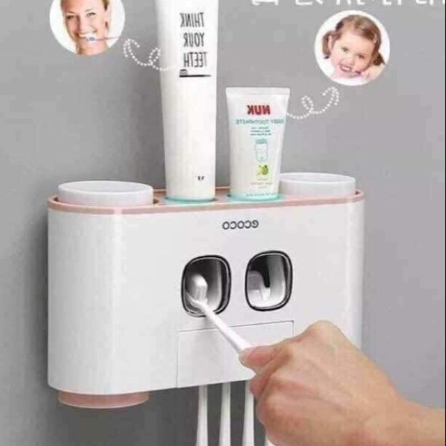 Bộ nhả kem đánh răng coco 4 cốc
