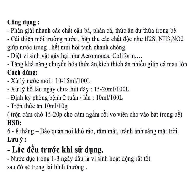 Chế Phẩm Vi Khuẩn Quang Hợp PSB [5 Lít] - Công Nghệ Sinh Học Nuôi Cá Tép Cảnh Nước Siêu Trong, Sạch Nước, Khỏe Cá