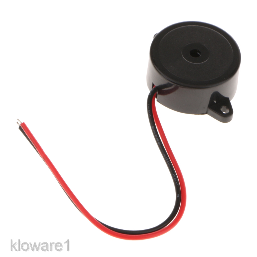 [KLOWARE1] 23x12mm DC 1.5-15V 85dB Active Piezo Sound Electronic Buzzer Alarm Black 1PC