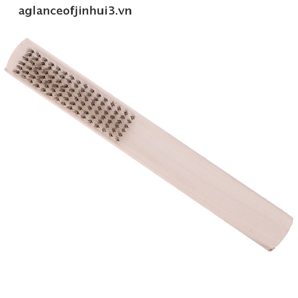 Cọ Dây Đồng Cán Gỗ 208mm Chuyên Dụng Vệ Sinh Kim Loại