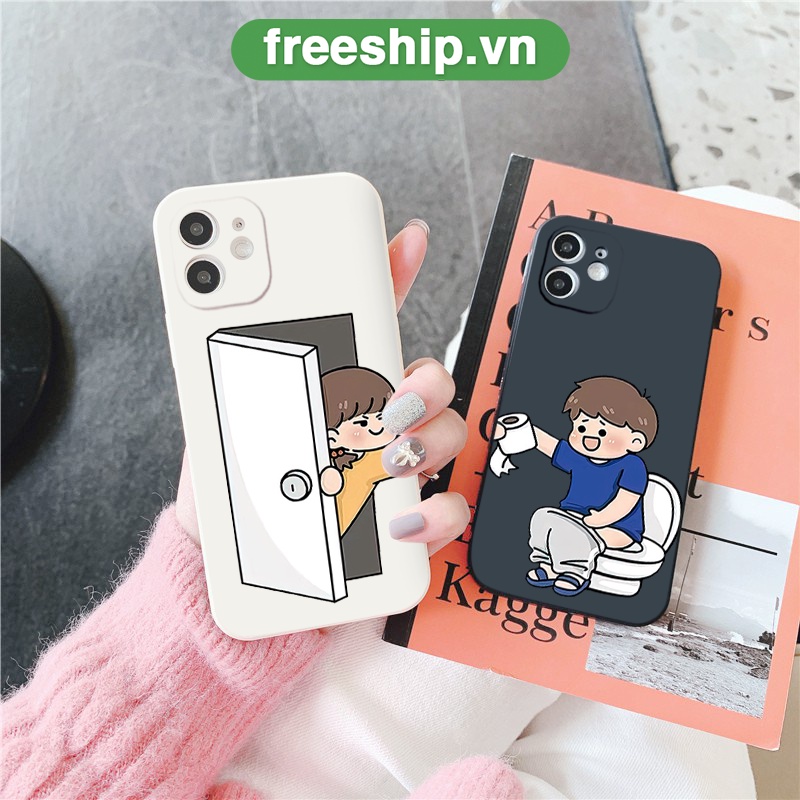Ốp điện thoại iphone 14pro/14promax/13/12/11/xsmax/7/8/se2020/xr ốp iphone couple đôi nhây hài đáng yêu viền vuông
