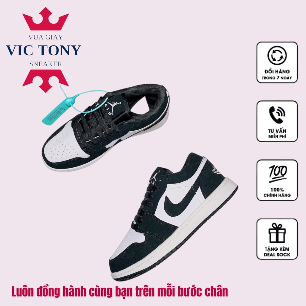 [XẢ DỊCH] Giày 𝐉𝐨𝐫𝐝𝐚𝐧 1 low panda màu đen trắng nam nữ, Giày JD1 low panda bản đẹp màu đen trắng basic full box bill | BigBuy360 - bigbuy360.vn