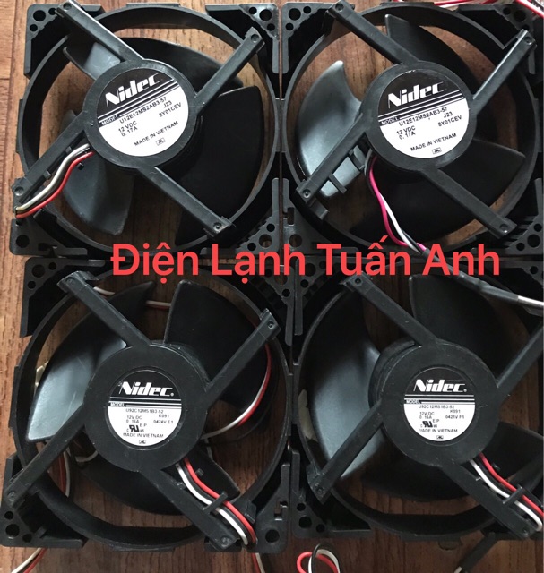 Quạt Tủ Lạnh 12V 3 dây DC 9cm*9cm