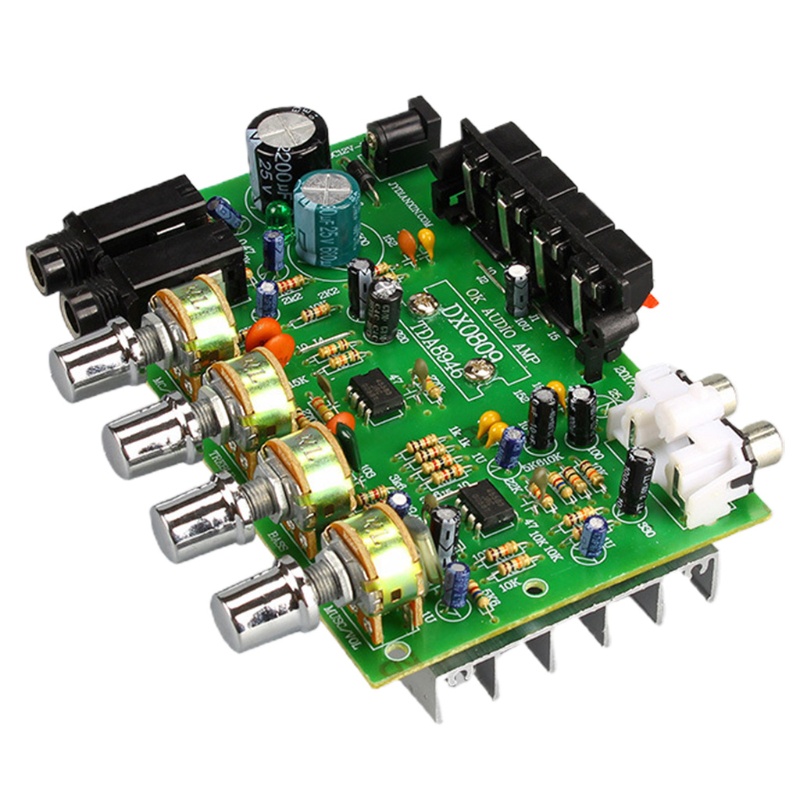 Bảng Mạch Khuếch Đại Âm Thanh Nổi dc12v2a diy dx-0809 40w + 40w