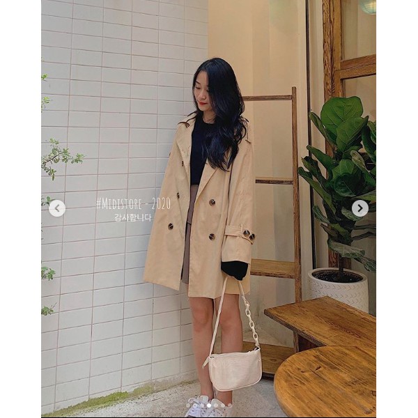 Áo Trend coat 8 cúc (596) (Ảnh/Video tự chụp)