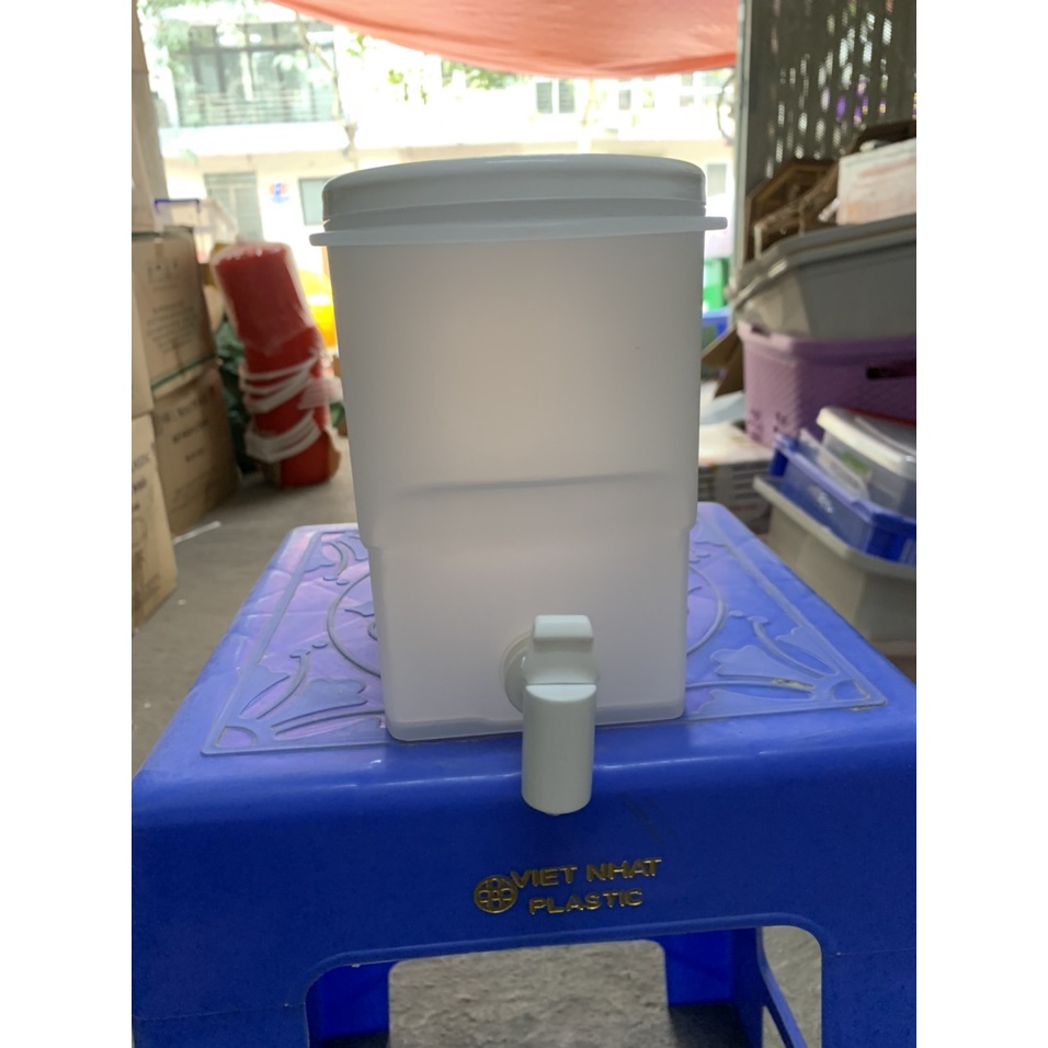 Bình Nước 3.5L Có Vòi Để Tủ Lạnh Cao Cấp, Đựng Nước Trà, Trái Cây Tiện Lợi Đa Năng Ngăn Nắp nhựa Việt Nhật