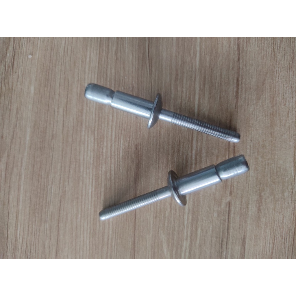 Gói 20 cái Đinh rive 6.4/ Đinh rút phi 6/ Đinh rive phi 6. Chất liệu: INOX304/ Thép