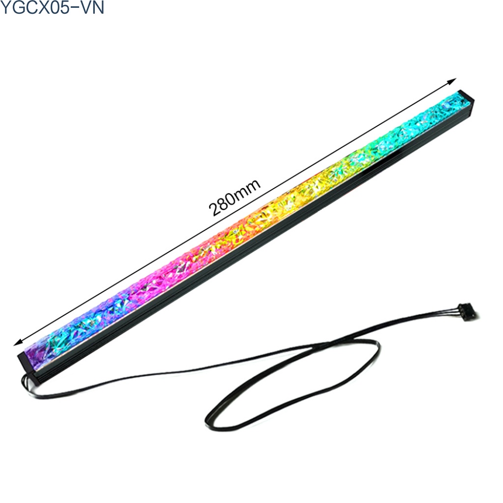 Thanh Đèn Led 4pin Rgb 5v / 3pin Cỡ Nhỏ Có Nam Châm Trang Trí Khung Gầm