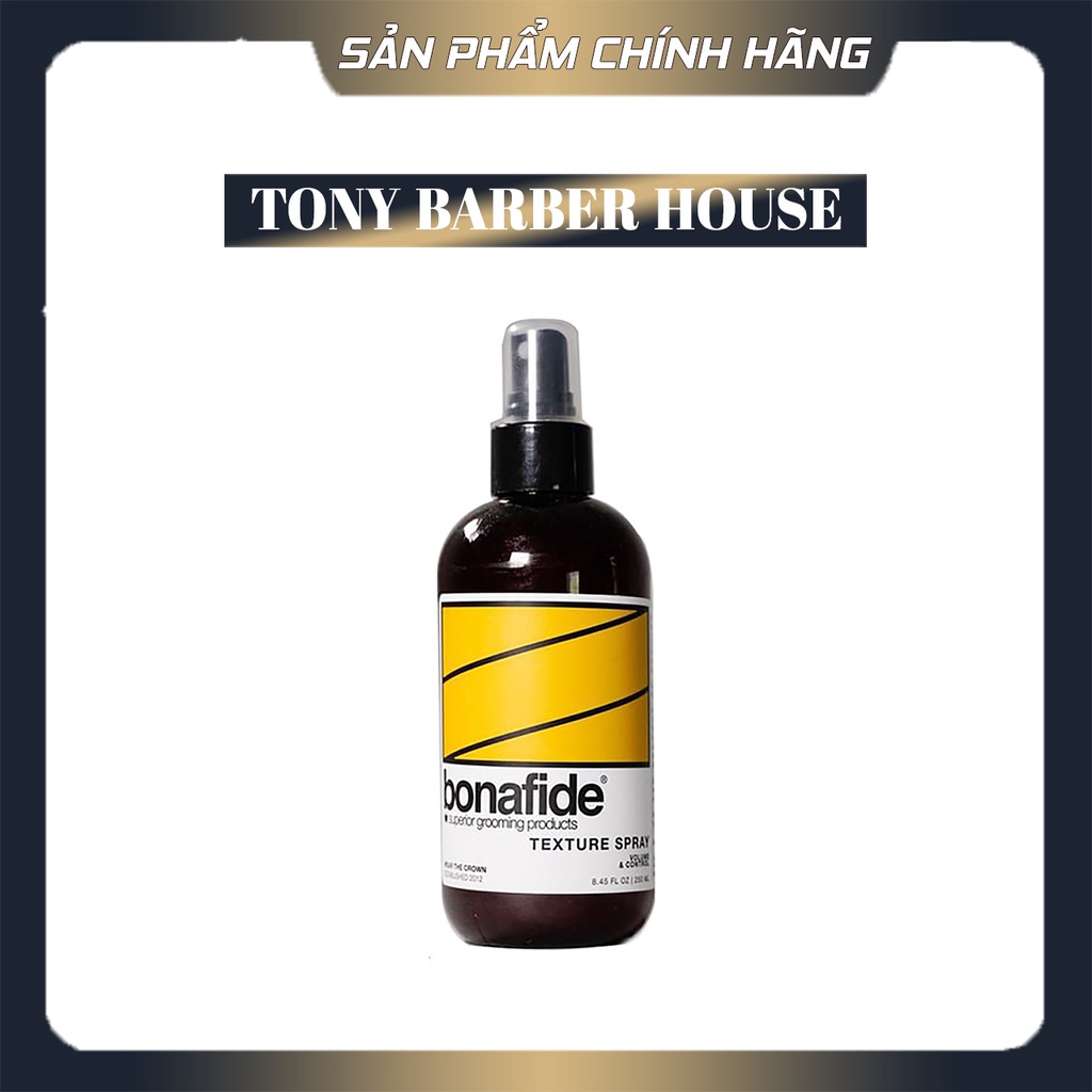 Xịt tạo phồng giữ nếp tóc Bona Fide Texture Spray 250ml