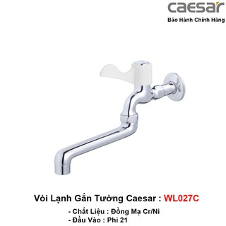 Vòi lạnh gắn tường caesar wl027c