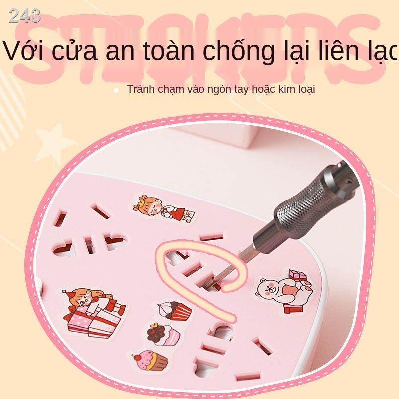EBảng cắm có dây, gia dụng, sinh viên ký túc xá, dải đa năng, kéo dây dài, ổ usb phim hoạt hình