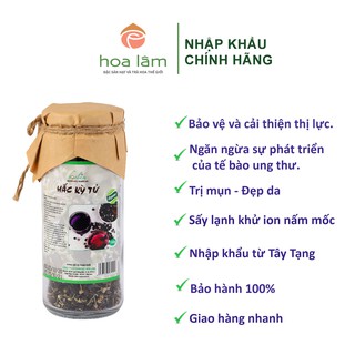 Kỳ Tử Đen (Hắc Kỳ Tử) Hữu Cơ Hoa Lâm 150gr - Giúp Ngừa Ung Thư, Chống Lão Hóa, Dưỡng Nhan.