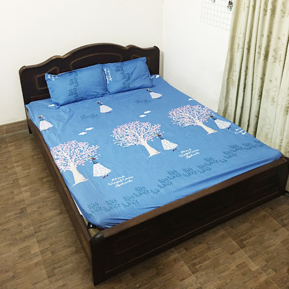 Bộ ga giường và vỏ gối, bộ drap trải giường 2 kích thước được chọn mẫu,bán kèm vỏ gối rời cotton poly chất lượng cao cấp