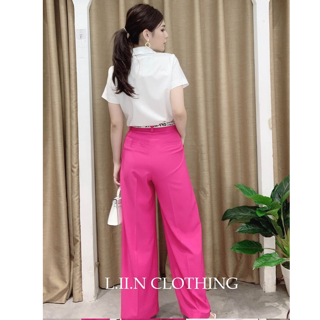 Quần nữ dáng suông cap cao Liin clothing đủ size, màu đen thanh lịch, hiện đại Q3198 | BigBuy360 - bigbuy360.vn