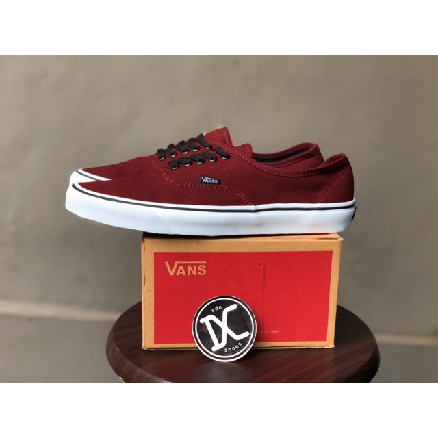 Giày Thể Thao Vans Maroon Warehouse Phiên Bản Giặt Được