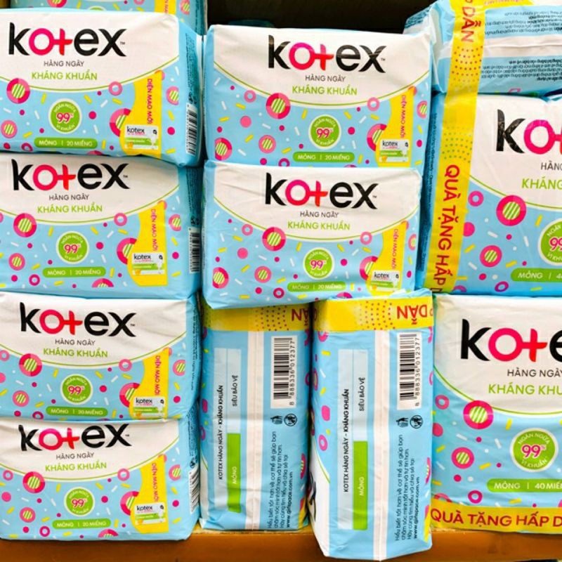 Băng vệ sinh Kotex hàng ngày kháng khuẩn - gói 40m