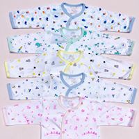 Combo 2 áo cài xéo tay dài họa tiết Jou Chính Hãng vải cotton 100% cao cấp