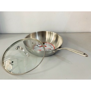 Chảo xào inox cao cấp 3 lớp đáy liền elmich trimax 26cm