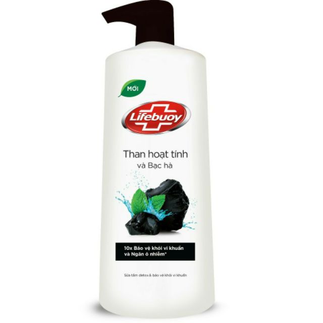 Sữa Tắm Lifebuoy Than Hoạt Tính Chai 850ml