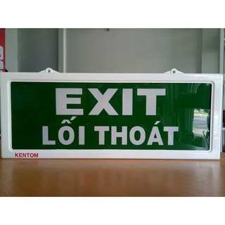 Đèn lối thoát Exit 2 mặt Kentom KT120 pin sạc - PTV