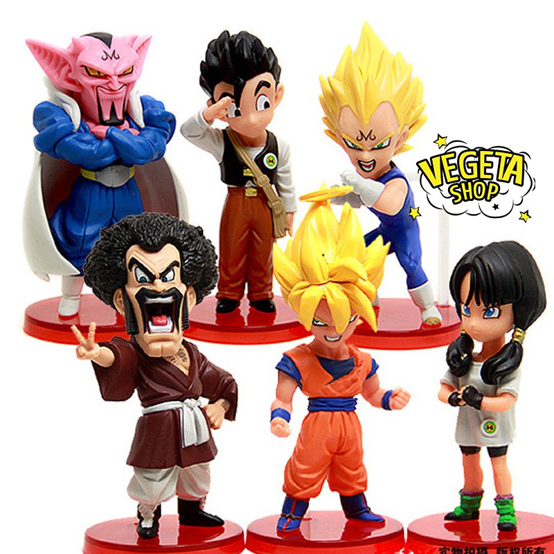 Mô hình Dragon Ball - Set WCF Gohan Videl Satan Goku Majin Vegeta Dabura - Episode of Boo Vol.1 - Cao 8cm - Fullbox