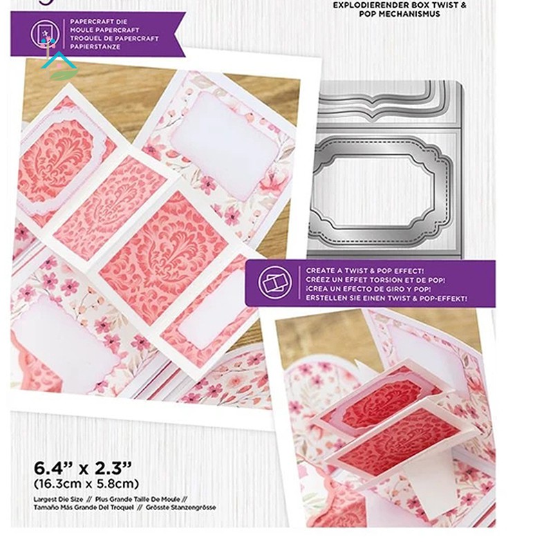 NU Twist Pop-Up Cutting Dies Handmade Embossing Tools for DIY Scrapbooking Paper Birthday Card .vn