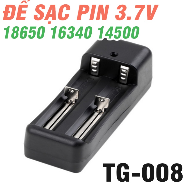 (Mới) Bộ Sạc Pin Đa Năng Sạc Được Bộ Sạc Pin Đôi Li-On 18650 - Nguồn 220v ( Có Lò Xo ) 4.8v