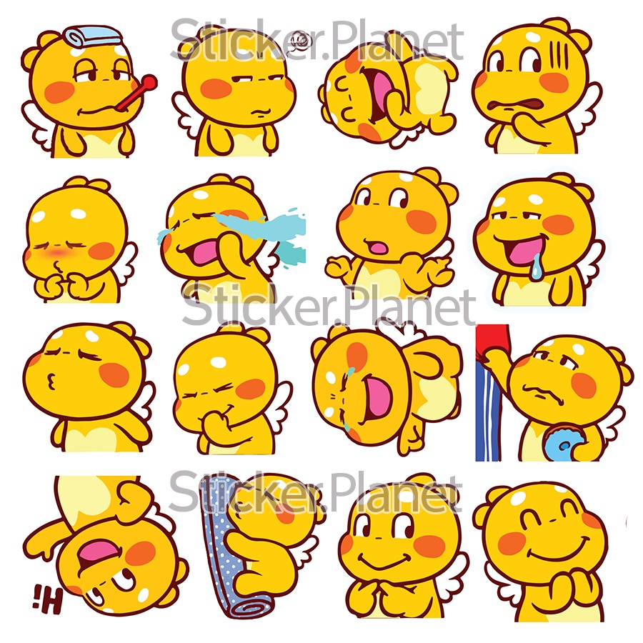 Bộ sticker KHỦNG LONG VÀNG chống thấm nước trang trí mũ bảo hiểm, đàn, guitar, ukulele, điện thoại laptop