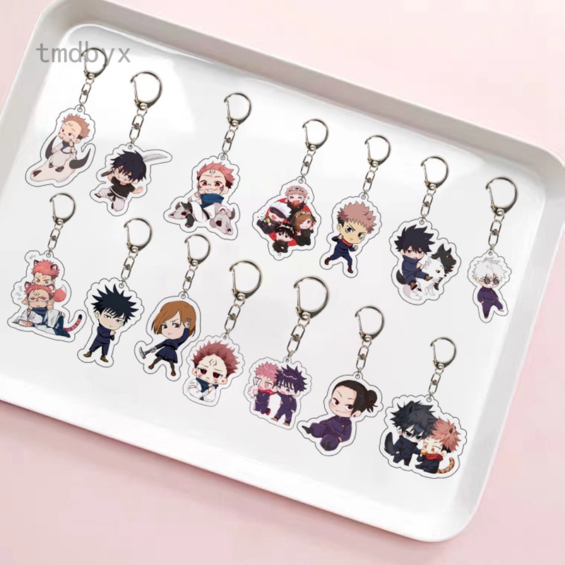 Tmdbyx Móc Khóa Hai Mặt Bằng Acrylic Họa Tiết Anime Yuji Itadori Gojo Dễ Thương