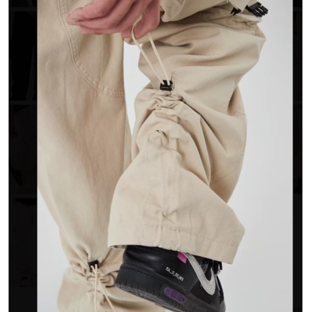 Quần Dài Phối Túi Lớn Phong Cách hiphop Đường Phố Cho Nam Và Nữ