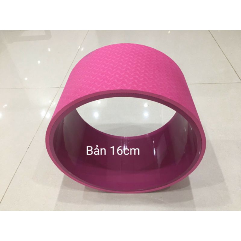 Vòng tập yoga bản rộng 16cm , đường kính 33cm bọc cao su tpe 8mm