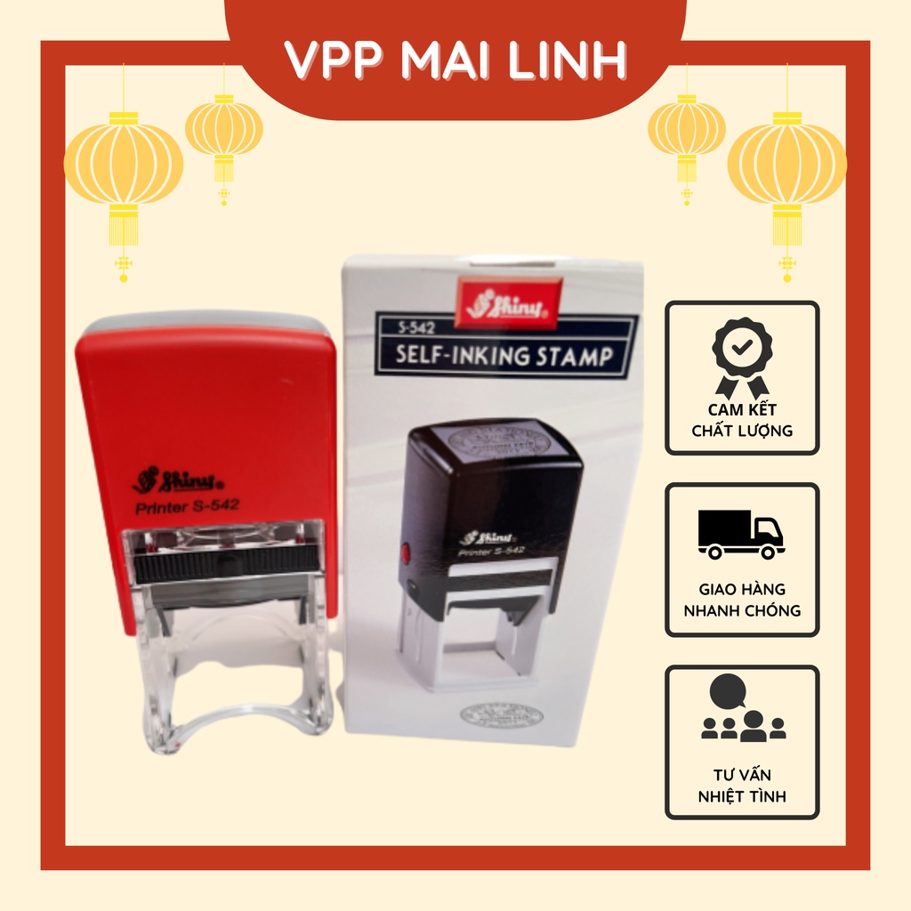 Khắc Dấu, Dấu Mộc Tròn Công Ty Hiệu Shiny printer S542 Làm Theo Yêu