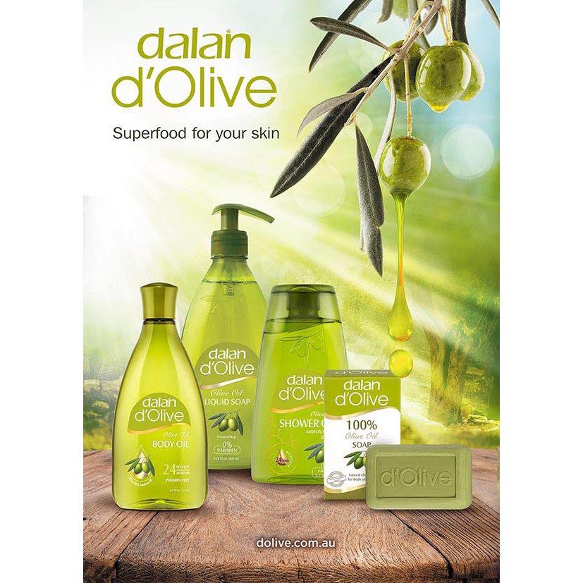 [CHÍNH HÃNG] Sữa tắm dưỡng ẩm từ ô liu Dalan D’Olive Olive oil Shower Gel Moisturizing 250ml