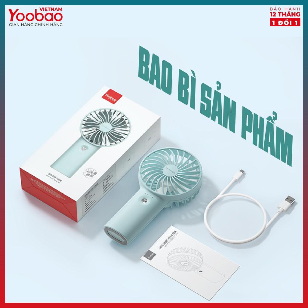 Quạt Mini - Quạt sạc mini để bàn làm việc YOOBAO F3 3 cấp độ gió, thiết kế nhỏ gọn, chống trơn trượt: Bảo hành 12 tháng | BigBuy360 - bigbuy360.vn