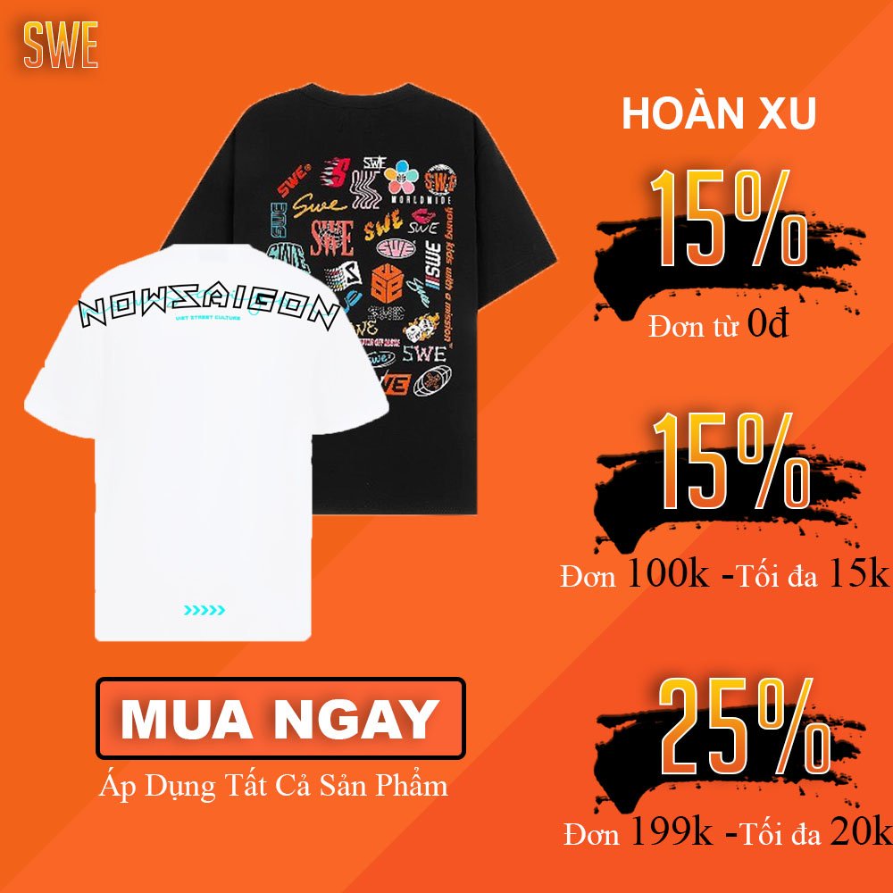 [Full Tag Hãng] Áo thun Swe Anniversary 4th tee local brand chính hãng ulzzang logo unisex tay lỡ streetwear form rộng | BigBuy360 - bigbuy360.vn