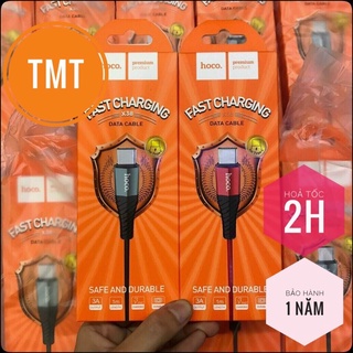 Cáp sạc nhanh Hoco X38 TypeC Android dây dù chống đứt dài 1M