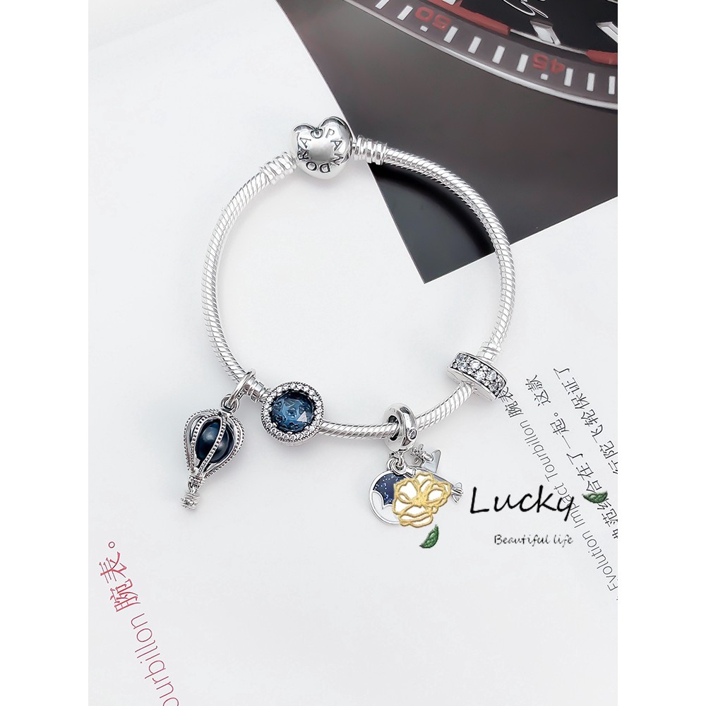 PANDORA CHARMS PANDORA Vòng Tay Nữ Xâu Hạt Charm Hình Đám Mây Zt0393