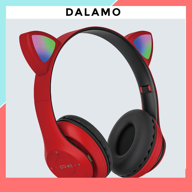 Tai Nghe Bluetooth Chụp tai có Mic ST71 Headphone không dây Dễ Thương tai mèo nghe nhạc, chơi game, cho bà bầu DALAMO | BigBuy360 - bigbuy360.vn