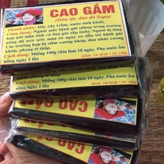 Cao gắm 100g nguyên chất hỗ trợ bệnh nhân bị Gút