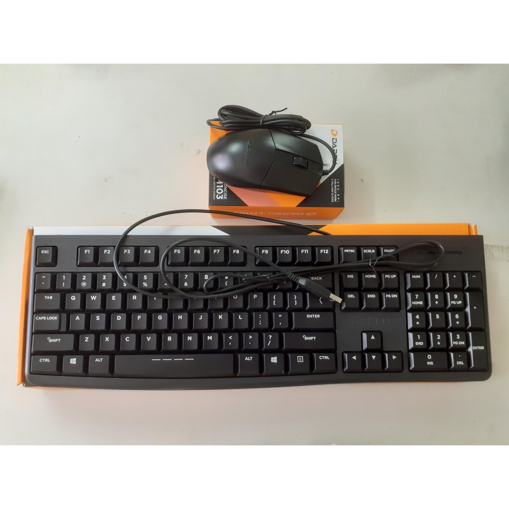 Bàn phím chuột máy tính văn phòng có dây DAREU LK185 + LM103 bảo hành 24 tháng