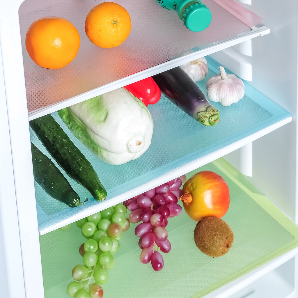 Tấm lót ngăn tủ lạnh chống thấm nước chống ẩm chống trượt có thể tái sử dụng tùy chọn màu sắc