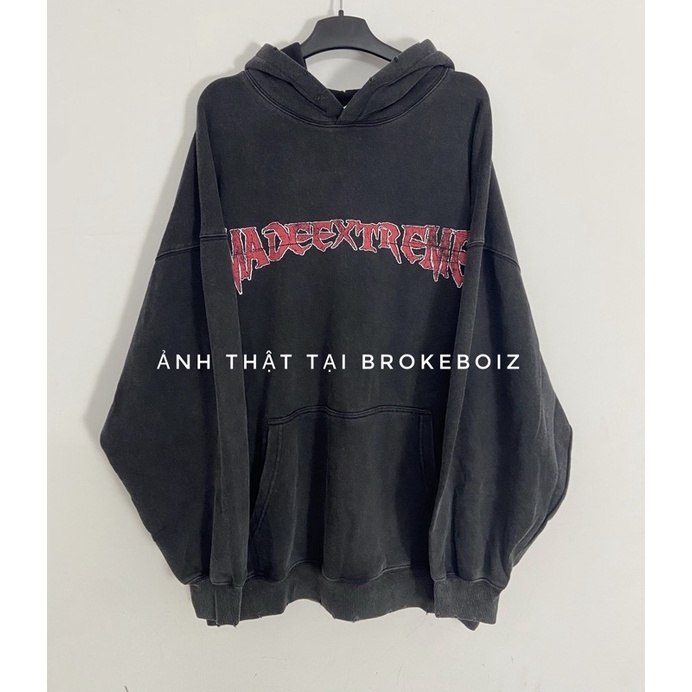 Áo hoodie wash JOC oversize Brokeboiz hình in thánh giá chính hãng Made Extreme