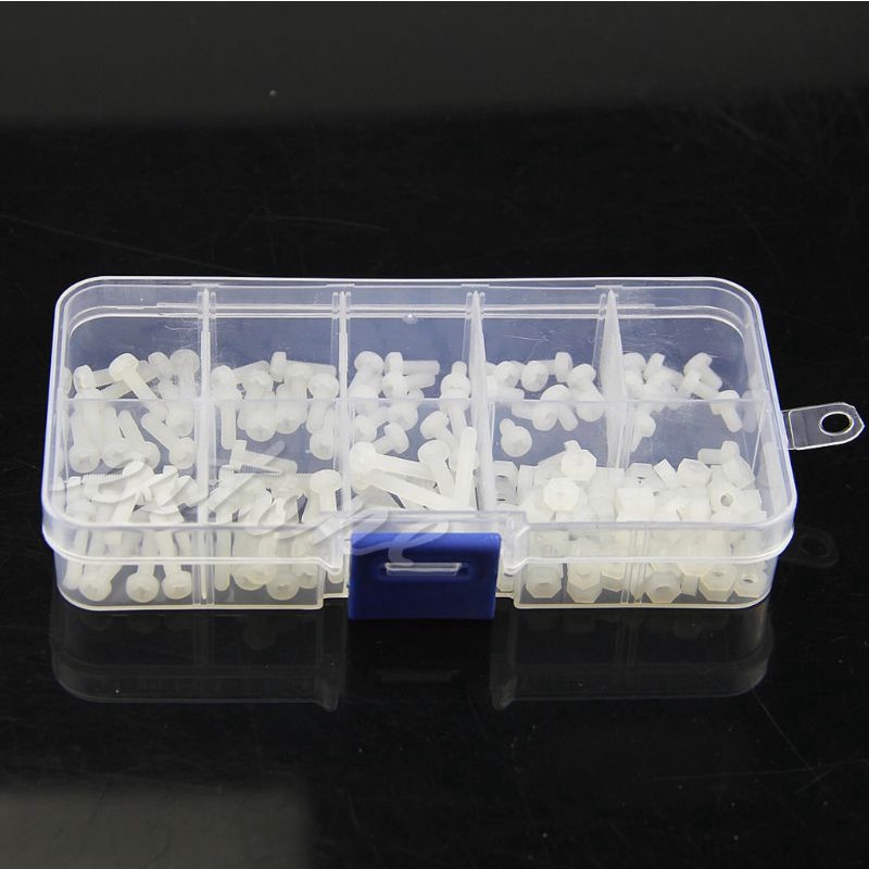 Bộ 160 Ốc Vít M3 8 Kích Cỡ Kèm Giá Đỡ Tiện Dụng