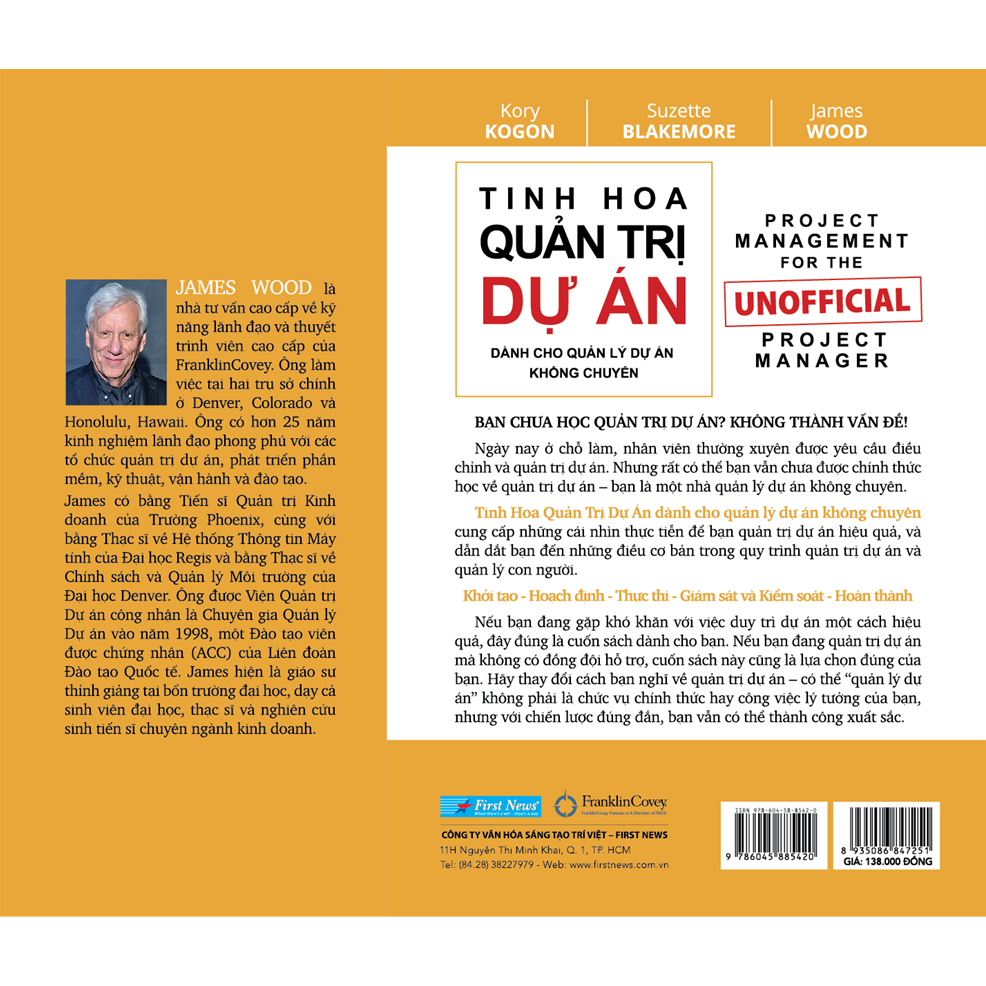 Sách - Tinh Hoa Quản Trị Dự Án Dành Cho Quản Lý Dự Án Không Chuyên