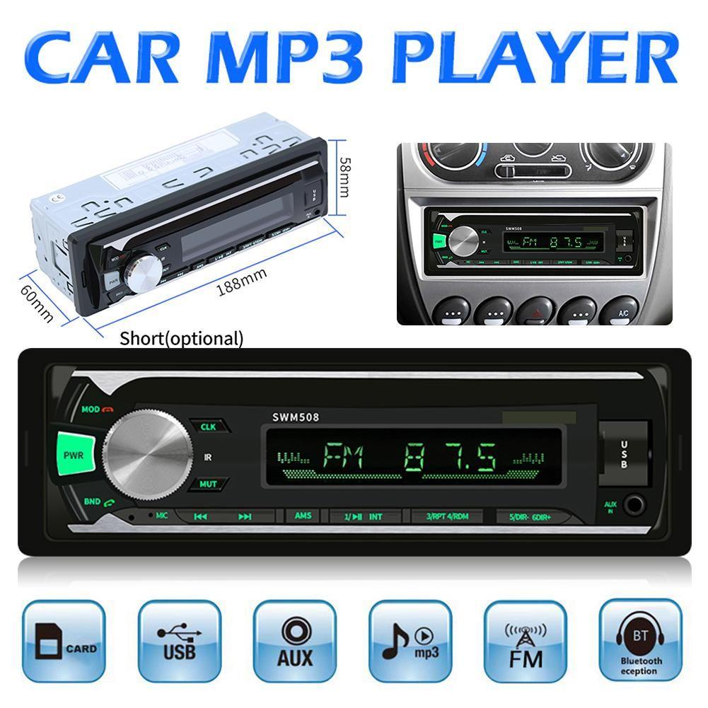 Máy Nghe Nhạc MP3 / FM / USB / AUX Rảnh Tay Tích Hợp Máy Phát Điện Cho Xe Hơi