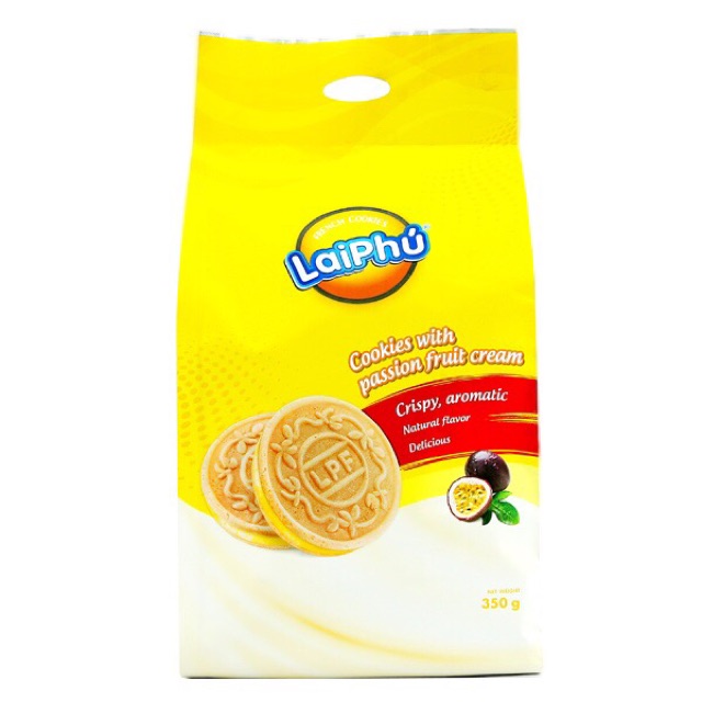 Bánh cookie nướng kẹp kem Lai Phú - gói 350gram