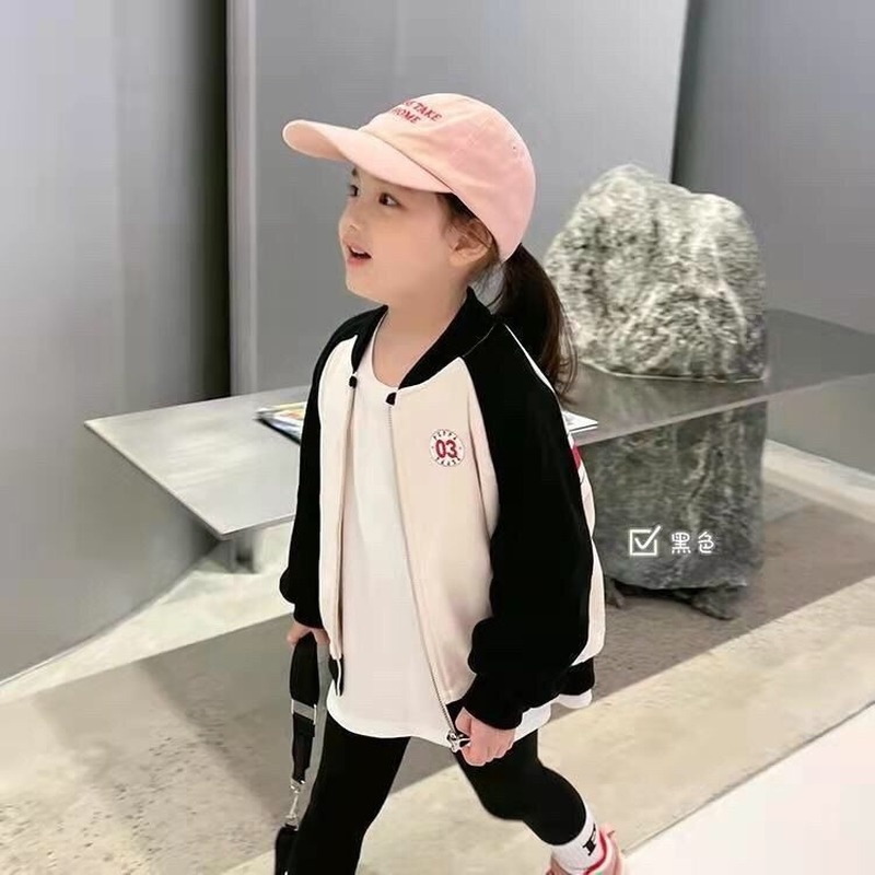 Áo khoác bóng chày mỏng in hoạt hình heo Peppa đáng yêu cho bé